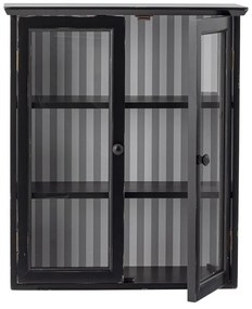 Черна висяща витрина от масивна ела 51,5x66,5x22,5 cm Hazem – Bloomingville