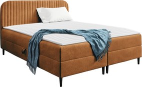 Тапицирано легло Box Best I-Оранжево-200 x 200