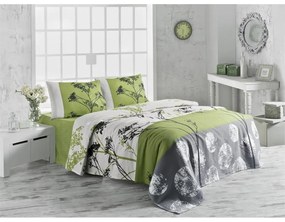 Лека памучна покривка за двойно легло Зелена, 200 x 230 cm Belezza - Mijolnir