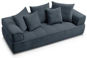 Тъмносин шенилов диван 237 cm Whesley – Bobochic Paris