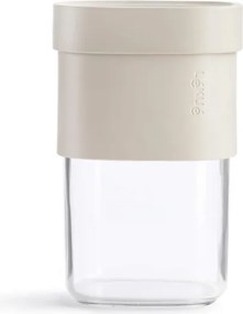 Буркан за съхранение с допълнителна приставка Lekue Beige 1010216, 600-850 мл, -15/+80°C, Полипропилен, Бежов