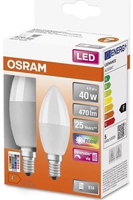 К-кт 2x LED RGBW Димируема крушка B38 E14/4,9W/230V 2700K + д.у. - Osram