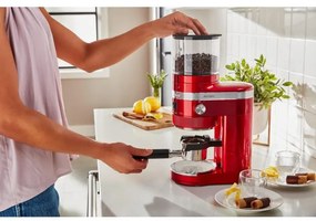 Електрическа кафемелачка Artisan KitchenAid 5KCG8433ECA, 150W, 340 g, 70 степени на смилане, Автоматично изключване, Apple Candy Red