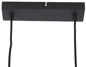 Модерен висящ лампион черен с 6 светлини - Jeana Straight