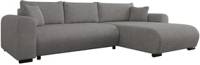 Ъглов диван Merkos-Тъмно сиво