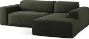 Зелен ъглов диван (десен ъгъл) Keli – Makamii