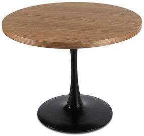 Кръгла маса LINO диаметър 100 см - различни цветови варианти златен дъб - черен