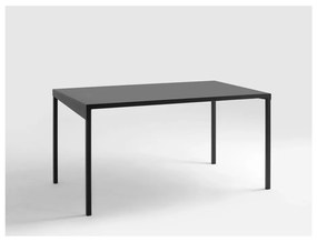 Черна метална маса за хранене , 140 x 80 cm Obroos - CustomForm