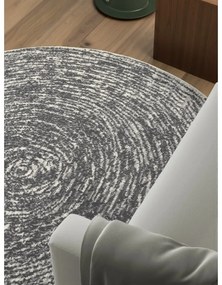 Сиво-кремав кръгъл килим ø 160 cm Gloria Cavallo – Hanse Home