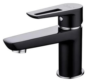 Cersanit S951-048 - Кран за мивка MILLE 13,4 см черен + сифон