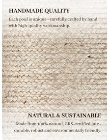 Сиво-бежова табуретка Jutta Greige – Hanse Home