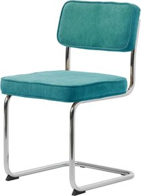 Тюркоаз велурен трапезен стол Rupert – Unique Furniture