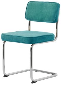 Тюркоаз велурен трапезен стол Rupert – Unique Furniture