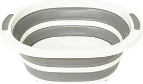 Купа 5five, Сива/Бяла, Сгъваема, 8 l, С тапа