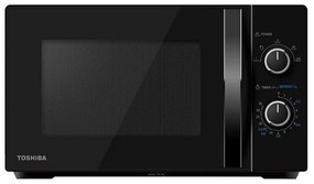 Микровълнова фурна Toshiba MW2-MG20PBK, 800W, 20L, Размразяване, Таймер, Грил, 5 Степени, Черен