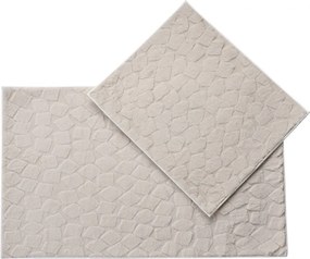 Бежови килими за баня в комплект 2 бр. 60x100 cm Rabbit – Foutastic