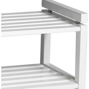 Бяла стойка за обувки от масивна бреза Confetti – Rowico