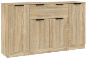3115830 vidaXL Сайдборди, 3 бр, сонома дъб,инженерно дърво