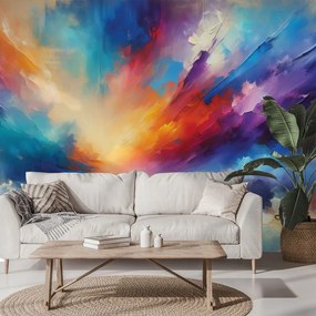 Тапет – Дъгово абстрактно небе