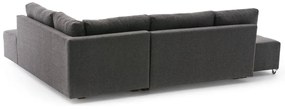 Тъмносив ъглов разтегателен диван (десен ъгъл) Manama - Balcab Home