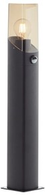 Brilliant - Екстериорна лампа със сензор MINOU 1xE27/10W/230V IP44 черен/опушен