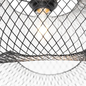 Модерна таванна лампа черна - Zora