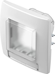 TEM Рамка 2M IP44 за ключове, цвят Бял гланц, Modul  - CM22PW