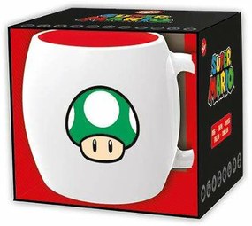 Чаша с кутия Super Mario 1-UP Керамика 360 ml Черен
