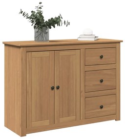 4016385 vidaXL Сайдборд с чекмеджета "Panama", 112x40x80 см, бор масив