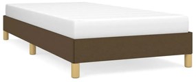 346773 vidaXL Рамка за легло без матрак, тъмнокафява, 80x200 см, плат