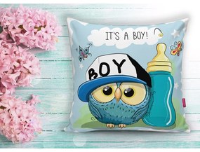 Детска калъфка за възглавница 43x43 cm Boy Owl – Mila Home