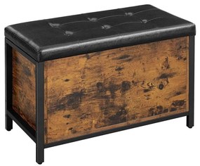 Обувен шкаф VOREN кафяв/черен