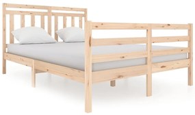 3100654 vidaXL Рамка за легло, масивно дърво, 140х200 см