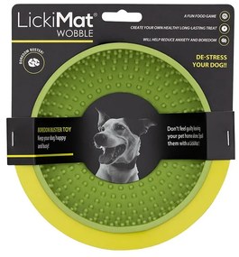Облизване на купа Wobble Light Green - LickiMat