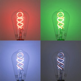 Интелигентни димируеми LED крушки E27 ST64 RGBW 4W 250lm 2700K
