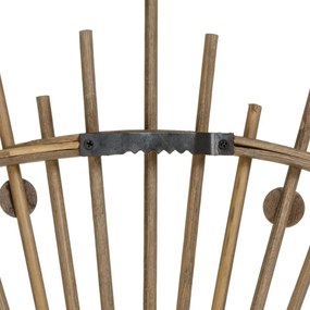 Стенно огледало бамбуково ø 70 cm Sol – Ixia