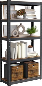 Стелаж ORDIFY кафяв/черен