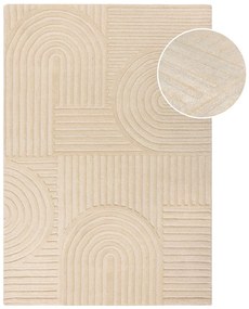 Бежов ръчно изработен вълнен килим 240x340 cm Zen Garden – Flair Rugs