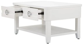 Масичка за кафе от бяла ела 60x90 cm Shine - Mauro Ferretti