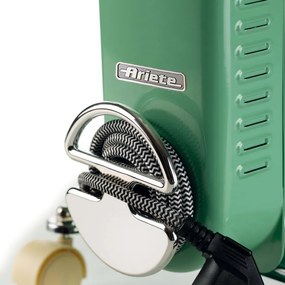 Разопакован: Маслен радиатор Ariete VINTAGE 0837/14, 1500W, 7 ребра, 15 м2, 3 степени, Въртящи се на 360 колелца, Дръжка, Зелен