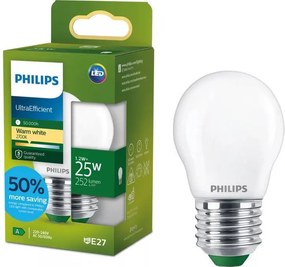 LED крушка Philips ULTRAEFFICIENT P45 E27/1,2W/230V 2700K