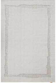 Светлосив вълнен килим 200x300 cm Morphic Rocca – Agnella
