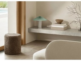 Жълта/в сребрист цвят затъмняваща се настолна лампа с текстилен абажур (височина 36 cm) Taite – Blomus