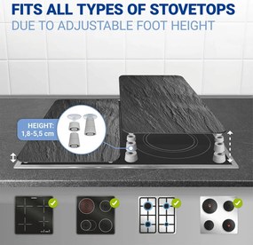 Комплект от 2 стъклени аспиратора с, 52 x 30 cm Slate - Wenko