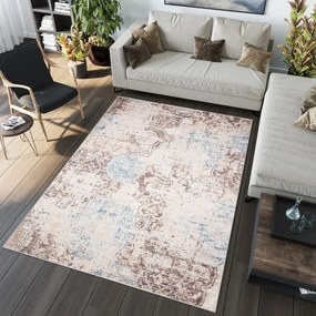 Модерен килим в кафяви нюанси с фин модел Ширина: 120 см | Дължина: 170 см