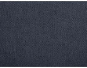 Тъмносиньо двойно легло 180x200 cm тапицирано с място за съхранение/без табла с включена подматрачна рамка Inera – Bobochic Paris