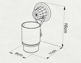 ПОСТАВКА ЗА ЧЕТКА ЗА ЗЪБИ TEKNO TEL DM-274W , вакуум