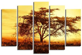Картина от няколко части Голямо дърво, 105 x 70 cm - Wallity