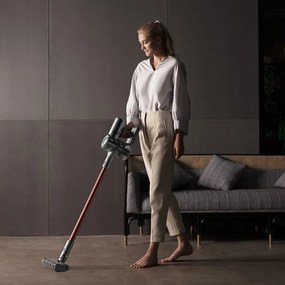 Разопакован: Вертикална прахосмукачка Dreame V11 VVN6, 450W, 150AW, 25000Pa, 125000 об/мин, 0.5 л, 3 режима, 90 мин, OLED, HEPA, Сив/червен