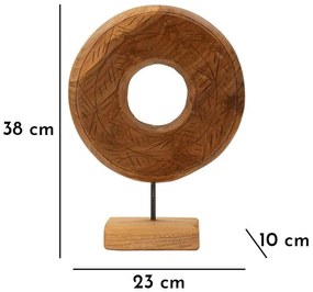 Дървена статуя (височина 38 cm) Dorat – Mauro Ferretti